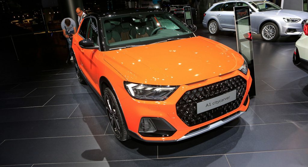  Audi A1 Citycarver Cuts A Dash In Frankfurt With Bright Orange Paint Job