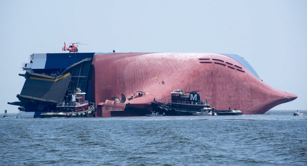  Cargo Ship Carrying Thousands Of Cars Capsizes Off The Coast Of Georgia