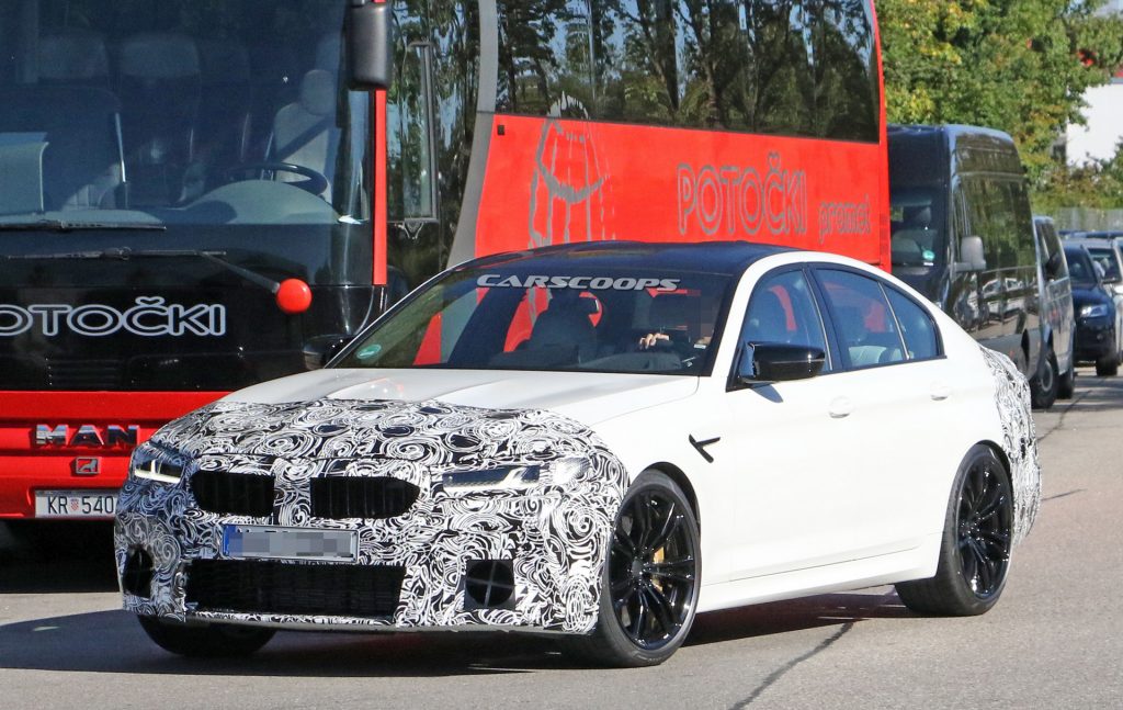 2021 BMW M5 Facelift: Super Sedan Provides A Peek At Its New Headlights ...