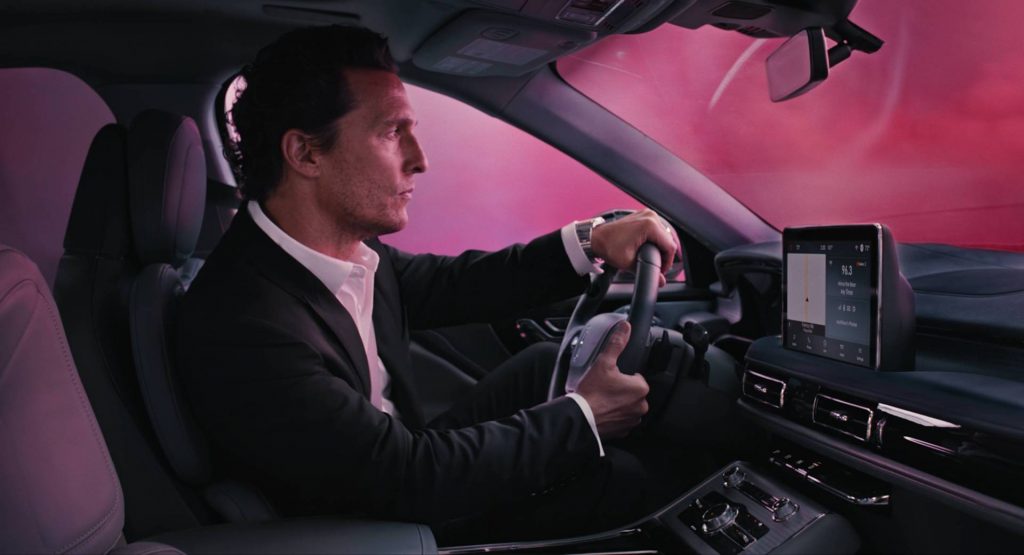  Matthew McConaughey Drives Through Colored Clouds In Lincoln’s 2020 Aviator Commercial