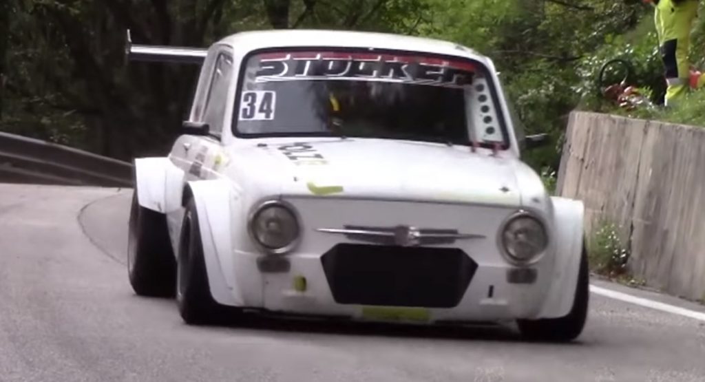  Screaming Fiat 850 Features An 178 HP Kawasaki Ninja ZX-12R Engine