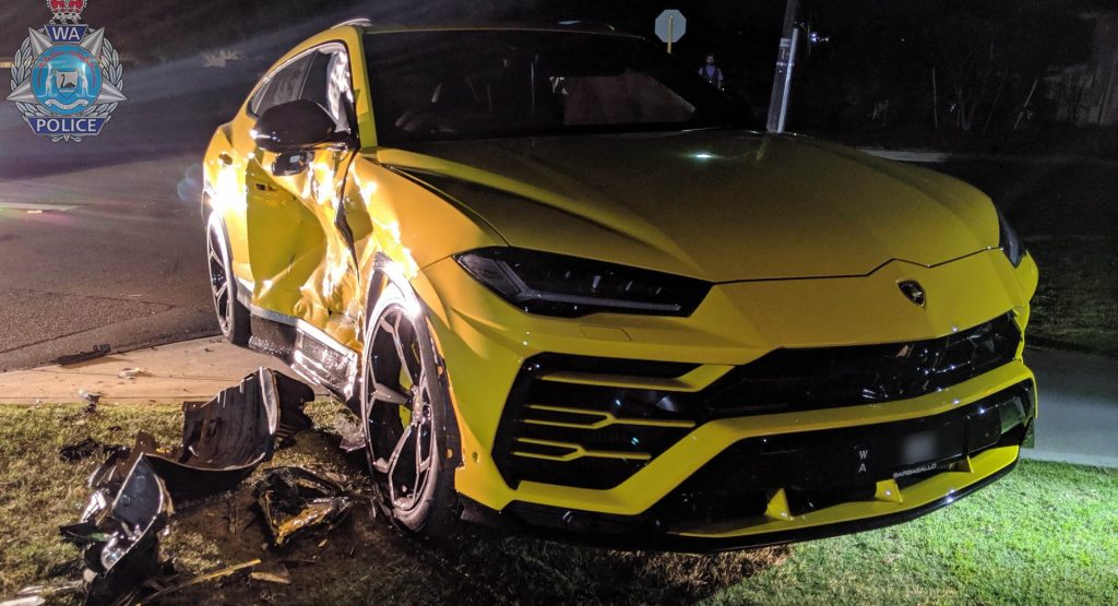  14-Year-Old Aussie Crashes Into Lamborghini Urus With A Stolen Subaru