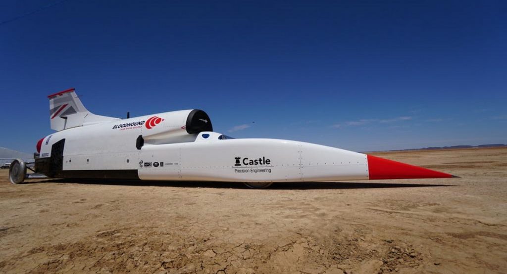  Bloodhound Land Speed Record Car Arrives In South African Desert For Testing