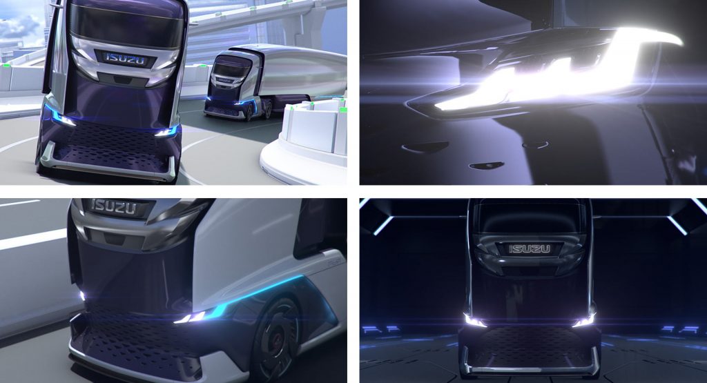  Isuzu Previews Futuristic FL IR Truck With Autonomous “Platooning” Function