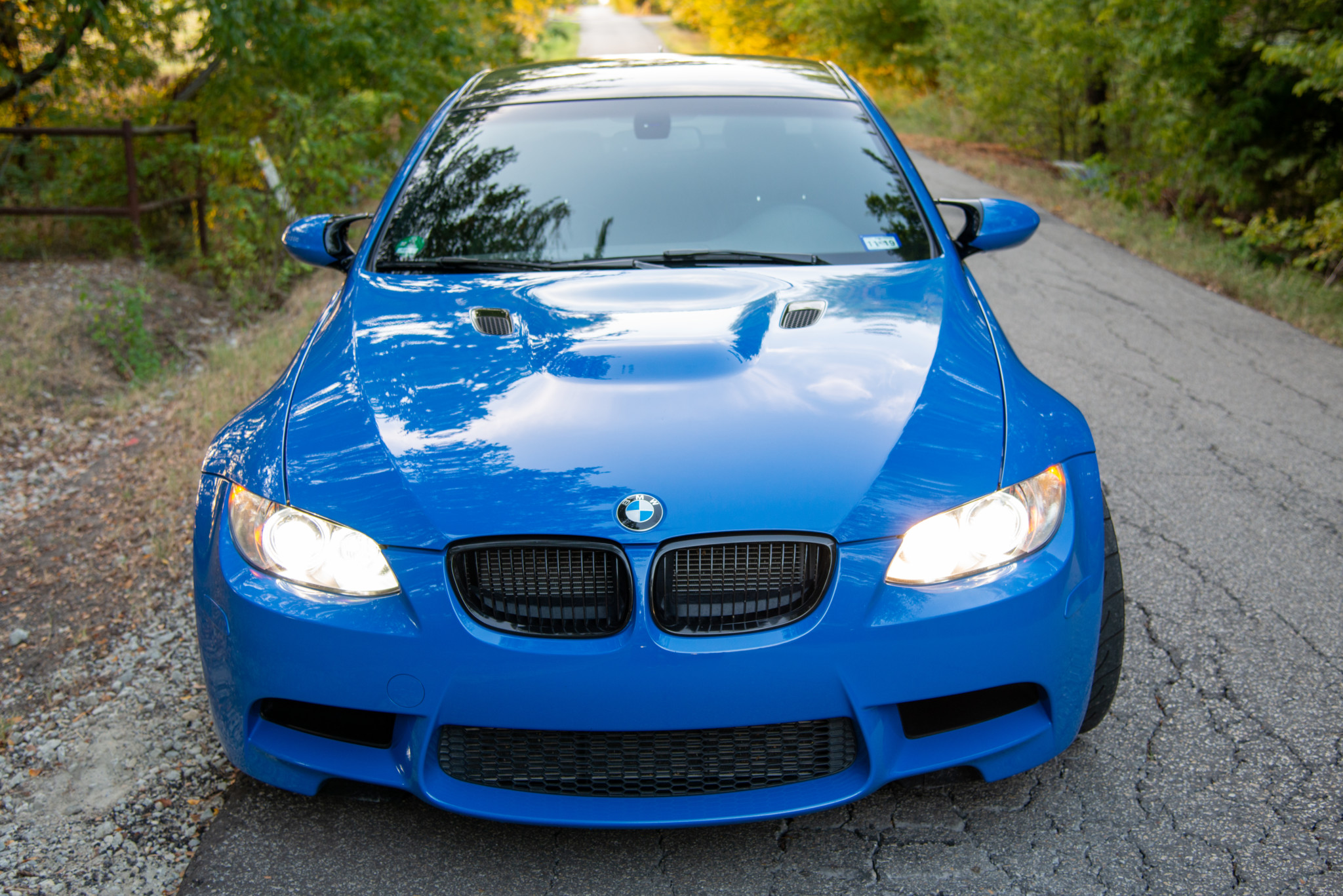 BMW 3 e92 синяя