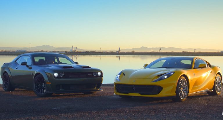 $90k Dodge Challenger Redeye Vs. $475k Ferrari 812 Superfast: No ...