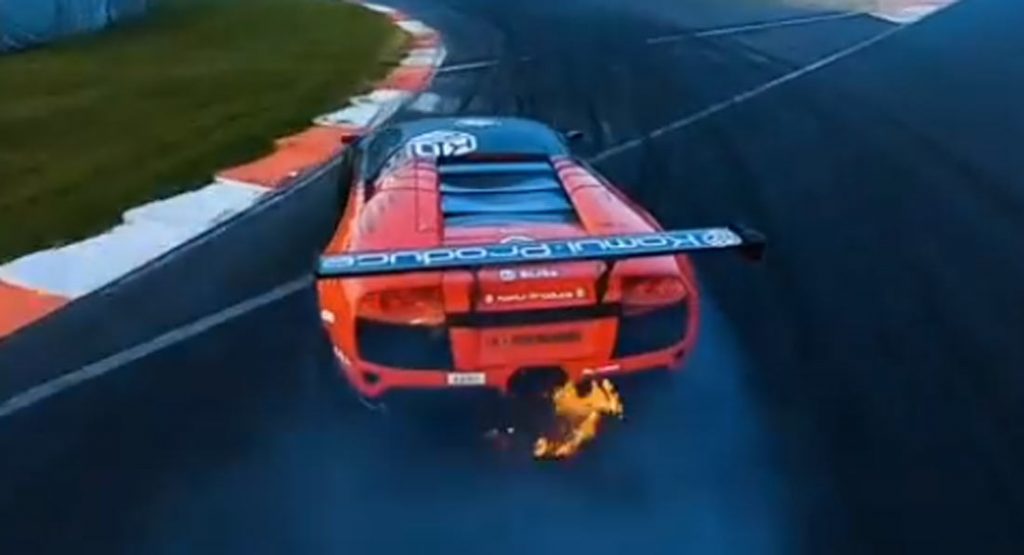  Watch This Lamborghini Murcielago Drifter Destroy Tires And Spit Flames