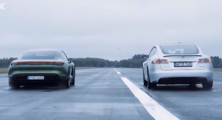 Porsche Taycan Turbo S Outperforms Model S P100D In German Test, Tesla ...