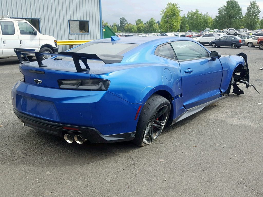 Crashed Camaro ZL1 With Less Than 50 Miles Is Pleading To Be Saved From ...