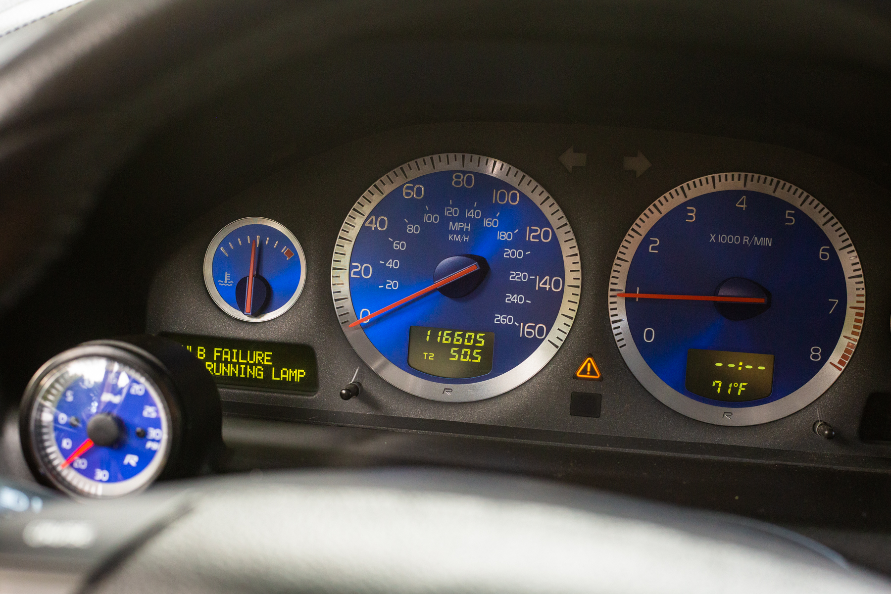 2004 volv v70r boost gauge kit