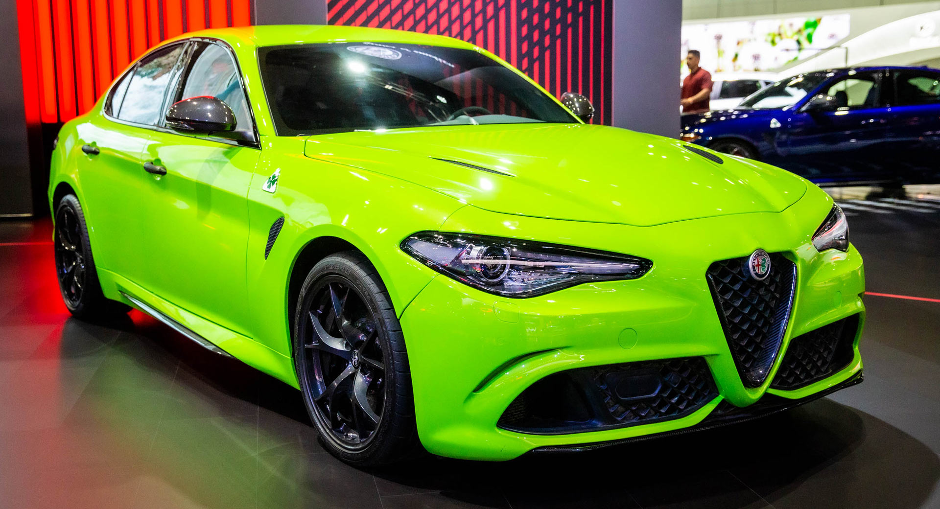 Neon-Green Giulia Quadrifoglio Steals The Lime Light At Alfa's LA
