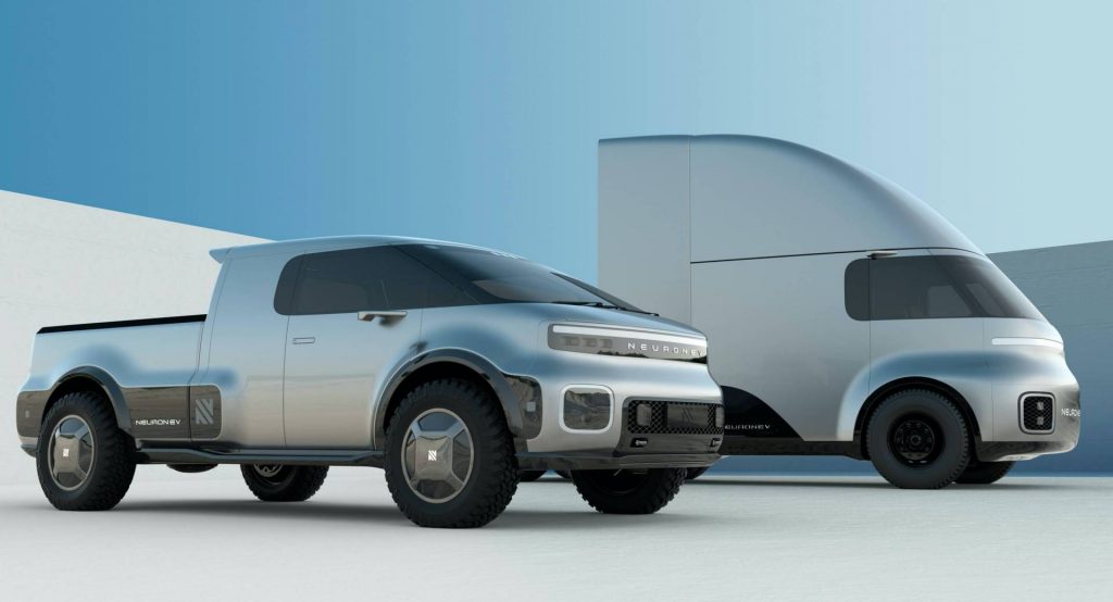  Neuron EV’s T/One Pickup And Torq Semi Truck Visibly Target Tesla