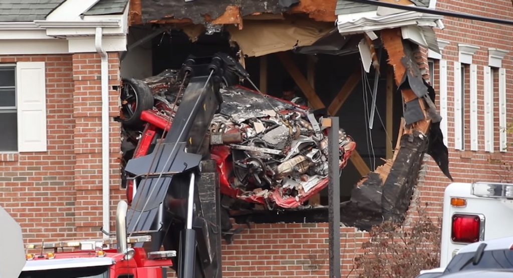  Speeding Porsche Goes Airborne Crashing Into Second Floor Of NJ Building Killing Two