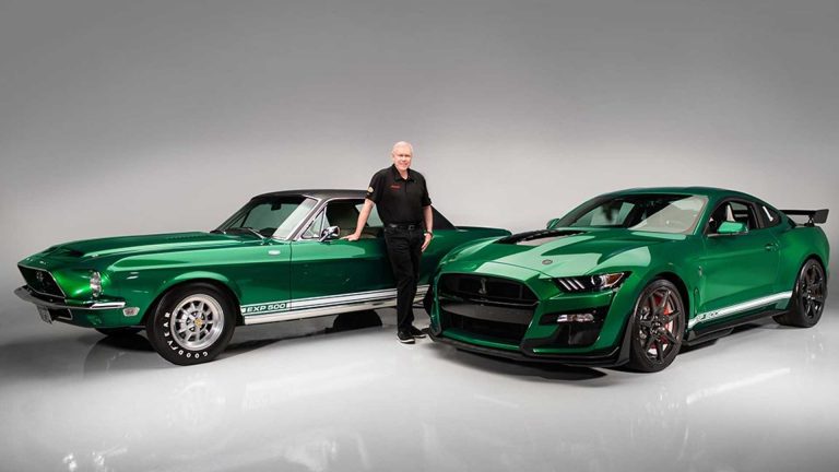 Green 2020 Ford Mustang Shelby GT500 Remembers The 1968 EXP500 ...