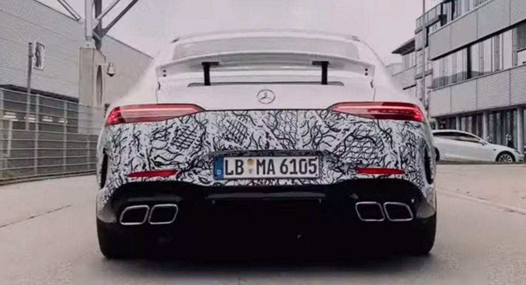  Electrified Mercedes-AMG GT 4-Door Coupe Teased, Could Pack 805 HP