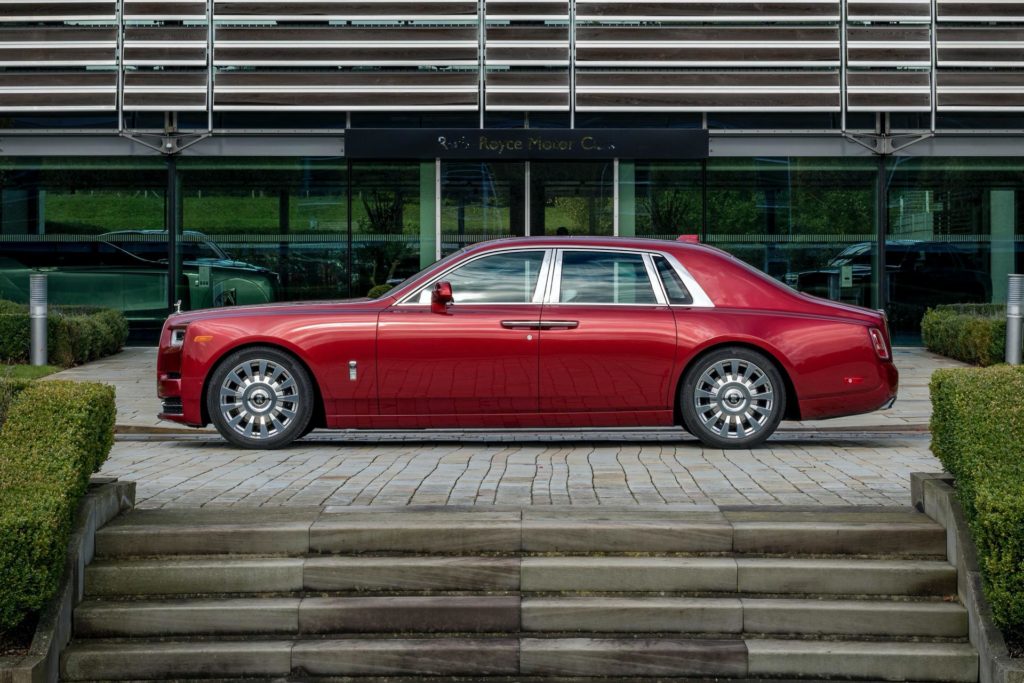 One Off Red Rolls Royce Phantom Has Crystal Particles Fused