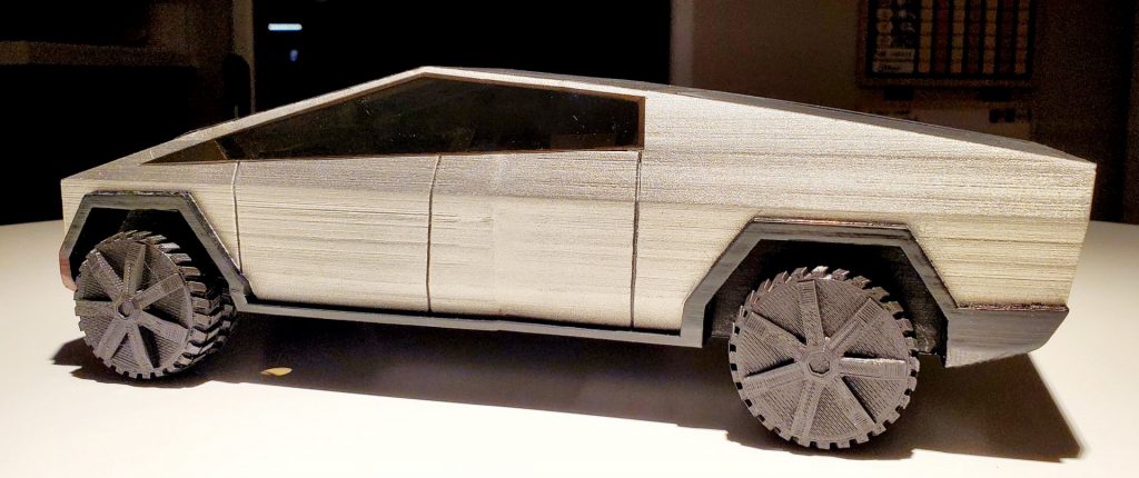 This Guy 3d Printed His Own Tesla Cybertruck Scale Model And