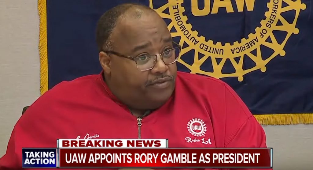  United Auto Workers Elect Rory Gamble As New President