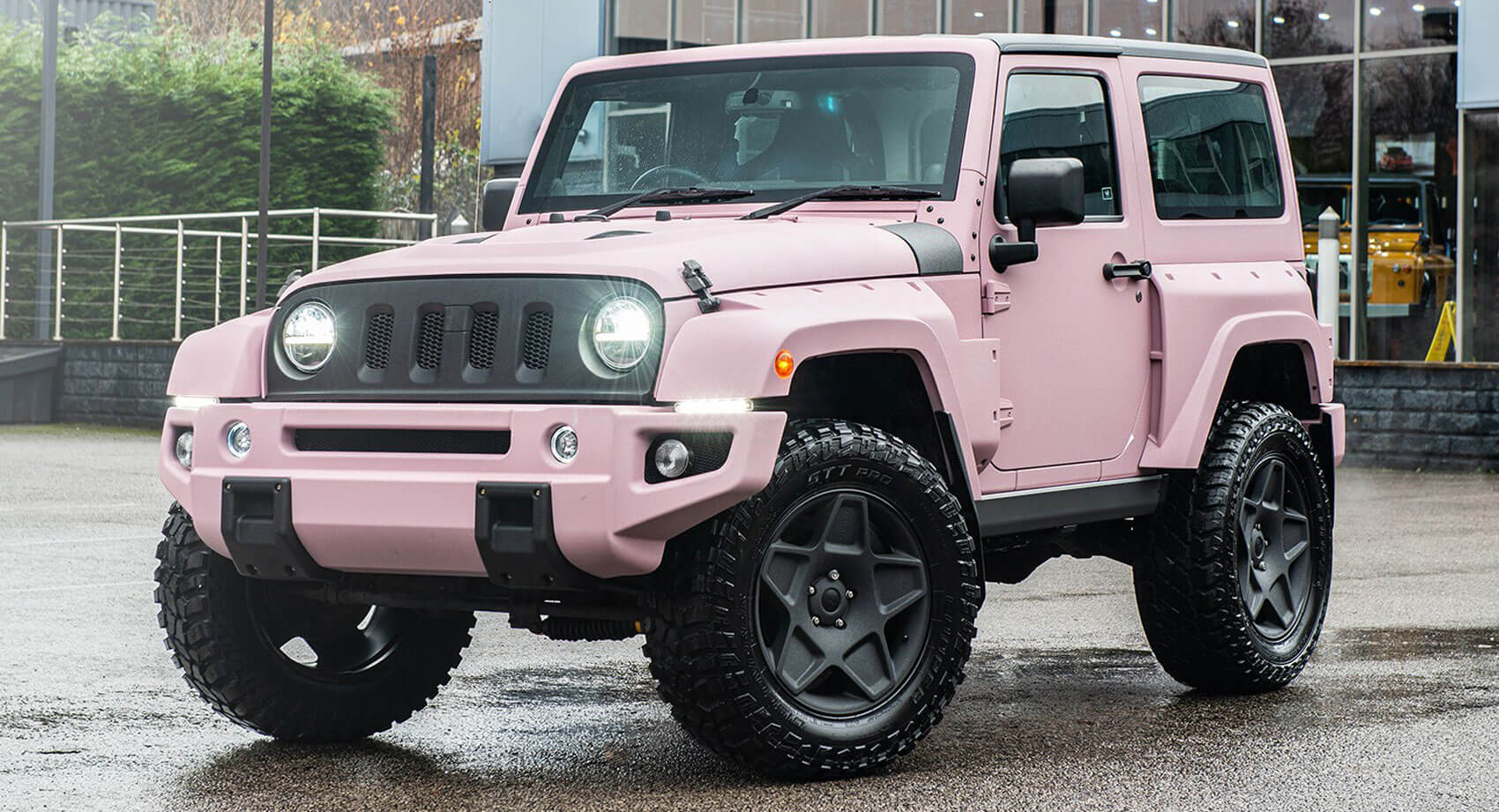 pink jeep electric car
