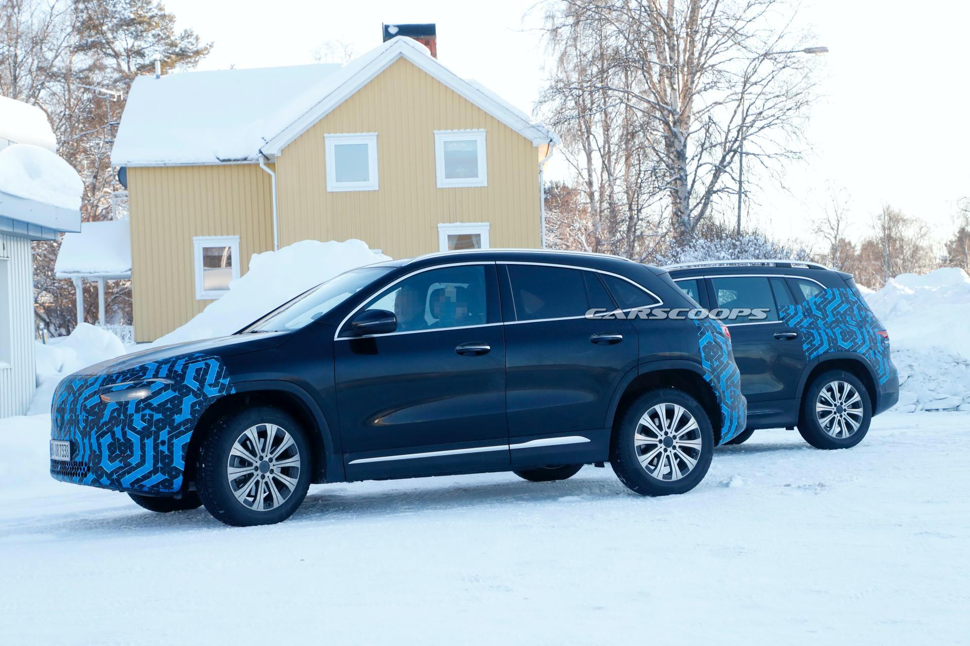 Electric Mercedes Eqa And Eqb Compact Suvs Show More Skin Than Ever