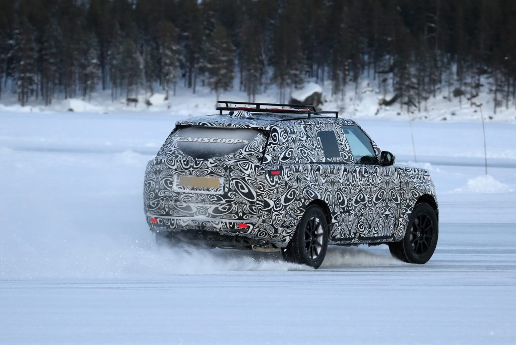 2022 Range Rover Sport Spotted Having Fun On A Frozen Lake | Carscoops