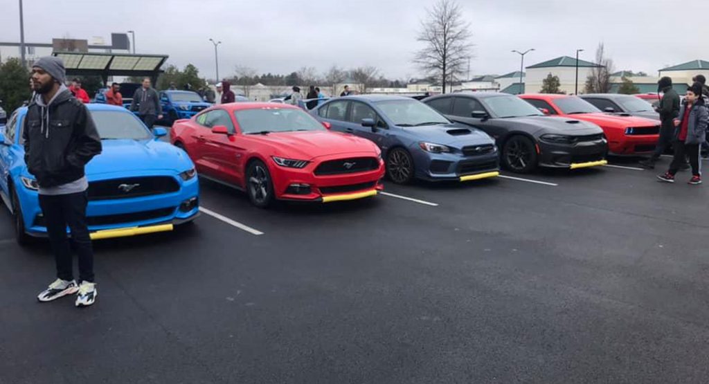  Cars And Coffee Goers Tease Dodge Owners With Pool Noodle Splitter Guards