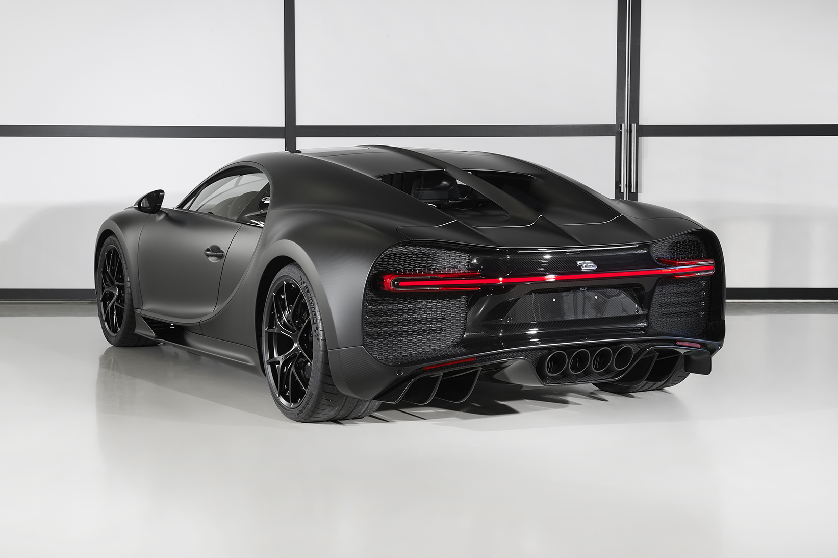 The 250th Bugatti Chiron Is A Stealthy Black Carbon Fiber Beast | Carscoops