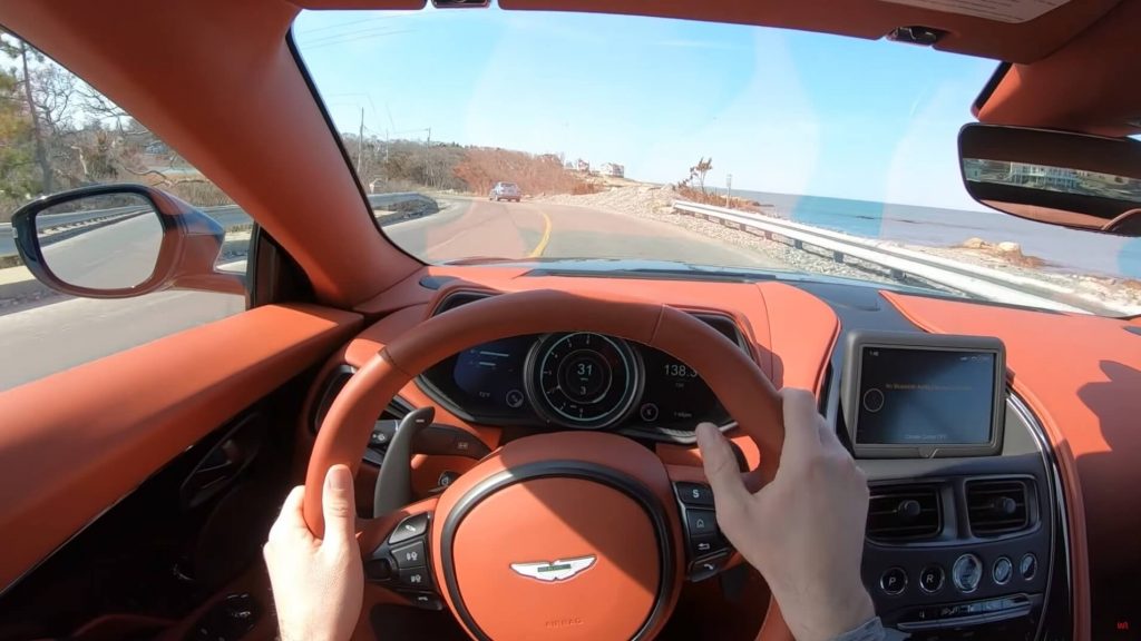  This Is What Life Looks Like Behind The Wheel Of A $250K Aston Martin DB11 Volante