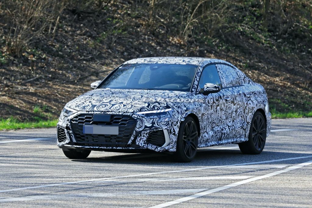 2021 Audi Rs3 Sedan Makes Spy Debut, Could Pack Up To 444 Hp 