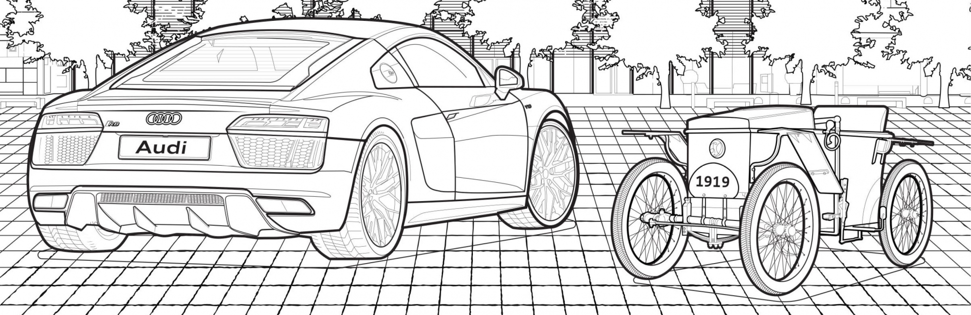 Download Quarantine Got You Down Check Out Audi S Free Coloring Book Or Tour A Virtual Car Museum Carscoops