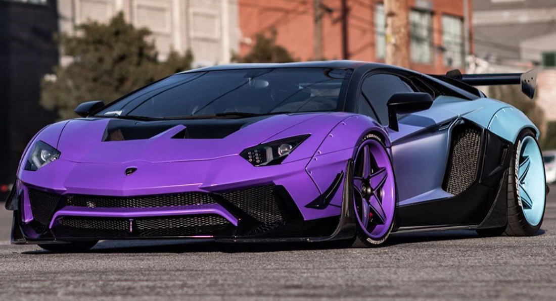 Chris Brown's Custom Lamborghini Aventador SV Is Colorful ...