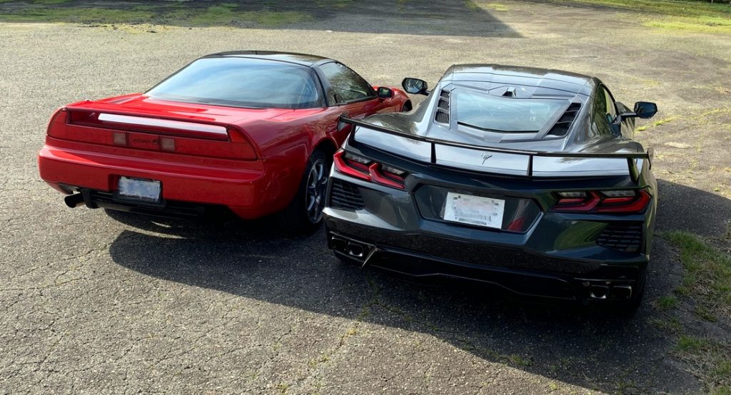 Mid Engine Meetup Shows 2020 Corvette C8 Next To Original Acura Nsx Carscoops