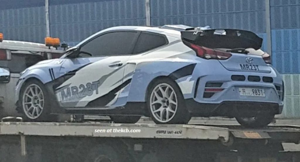  Hyundai’s Mid-Engined Sports Car Test Mule Spotted With 390 HP Worth Of Hybrid Grunt