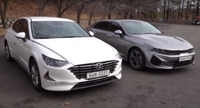 New 2021 Kia Optima (K5) And Hyundai Sonata Compared Side-By-Side ...