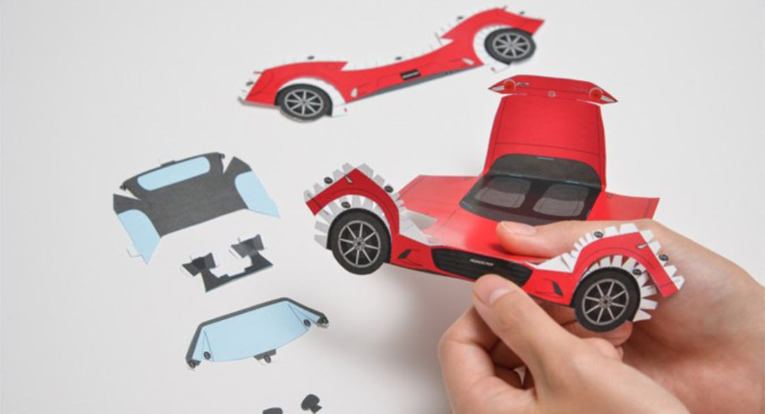 papercraft car model