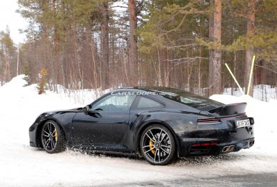 Spoiler Alert: New Porsche 911 Turbo Spied With Classic Ducktail ...