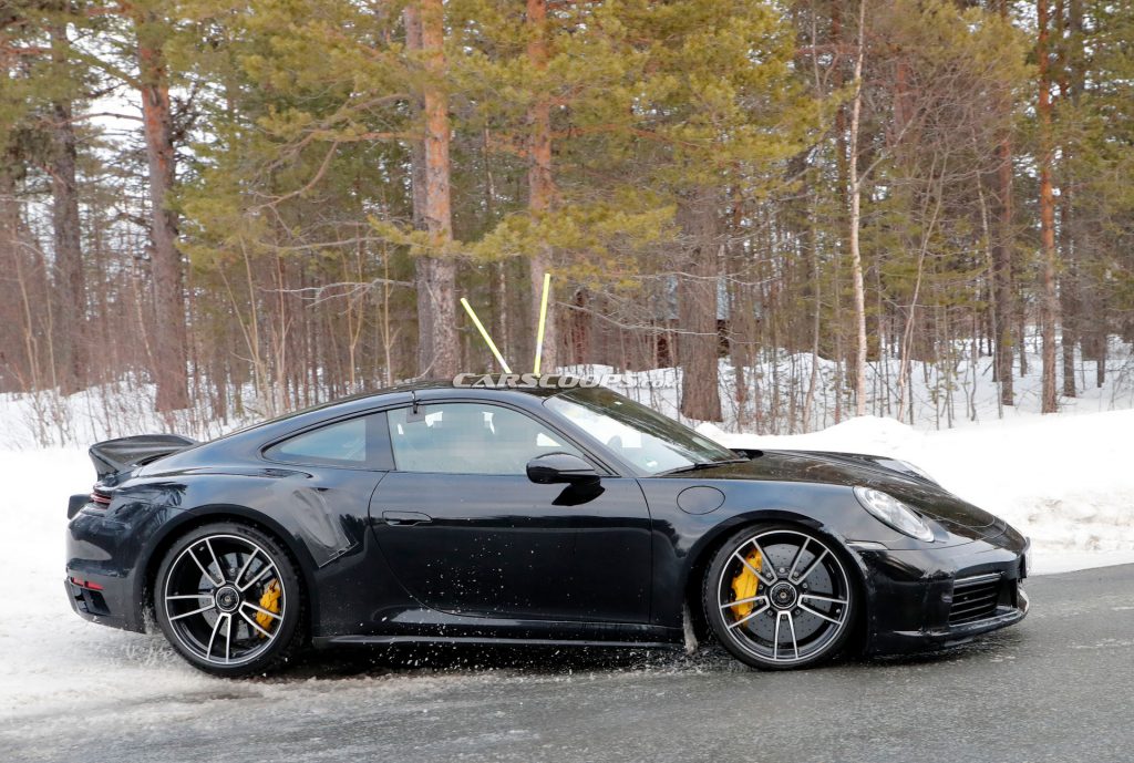 Spoiler Alert: New Porsche 911 Turbo Spied With Classic Ducktail ...