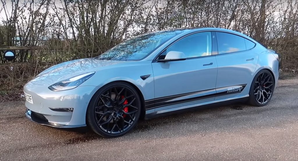  This Tesla Model 3 Is So Good At Faking It, Sounds Like A V12 Lamborghini