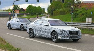 2021 Mercedes S-Class Prepares To Bloom As More Camo Falls  Carscoops