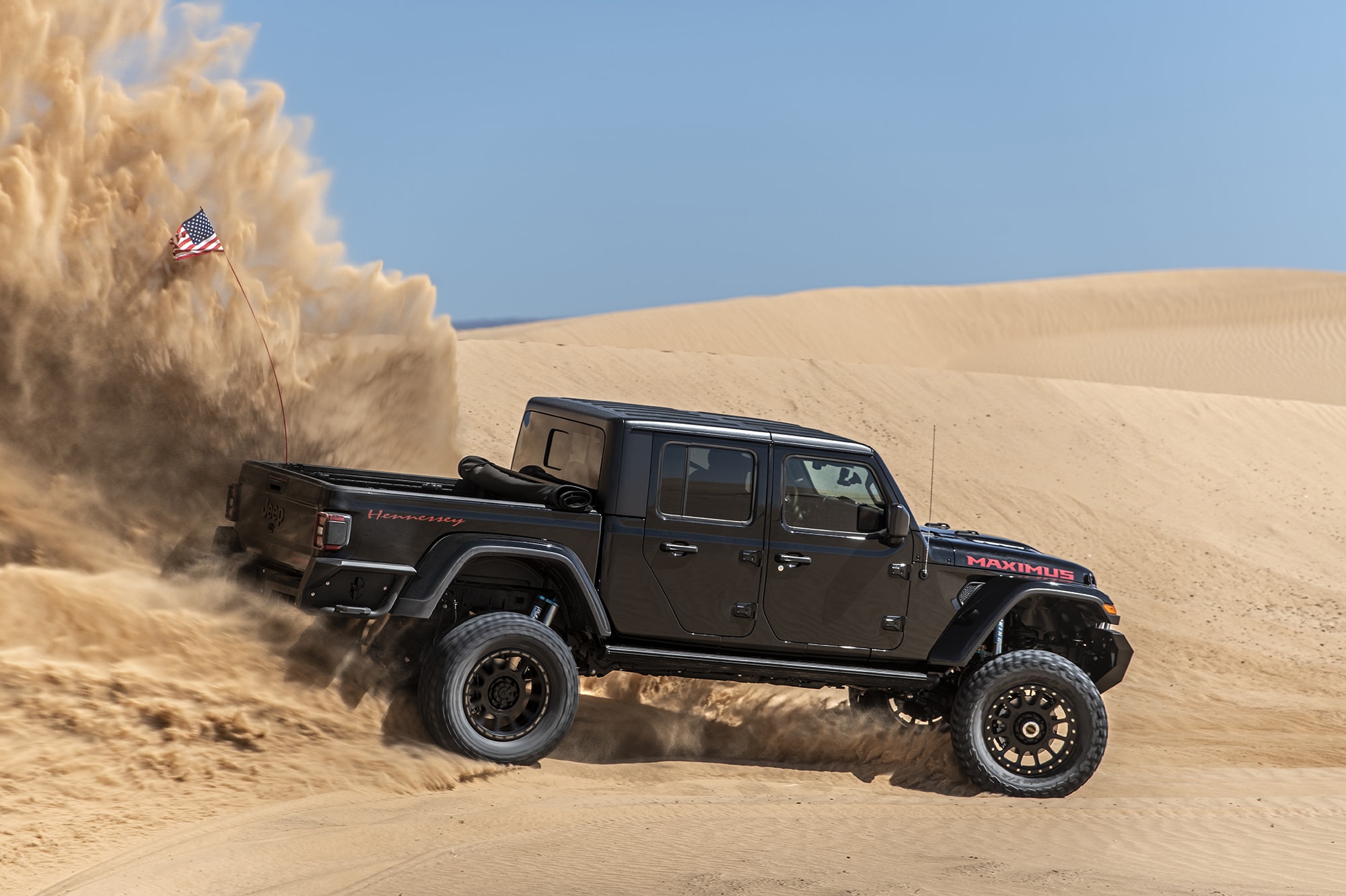 Hennessey’s Maximus ‘1000’ Jeep Gladiator Hellcat Kicks Up Sand During ...