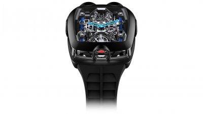 Extraordinary Bugatti Chiron Tourbillon Watch Has A Tiny W16 Engine And ...