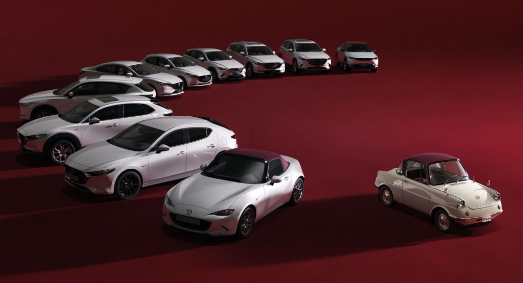  Mazda’s Entire Lineup Dresses In Festive Attire For 100th Anniversary