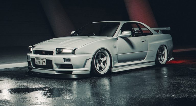 R34 Nissan Skyline GT-R Rendered With Pop-Up Headlamps Answers A ...