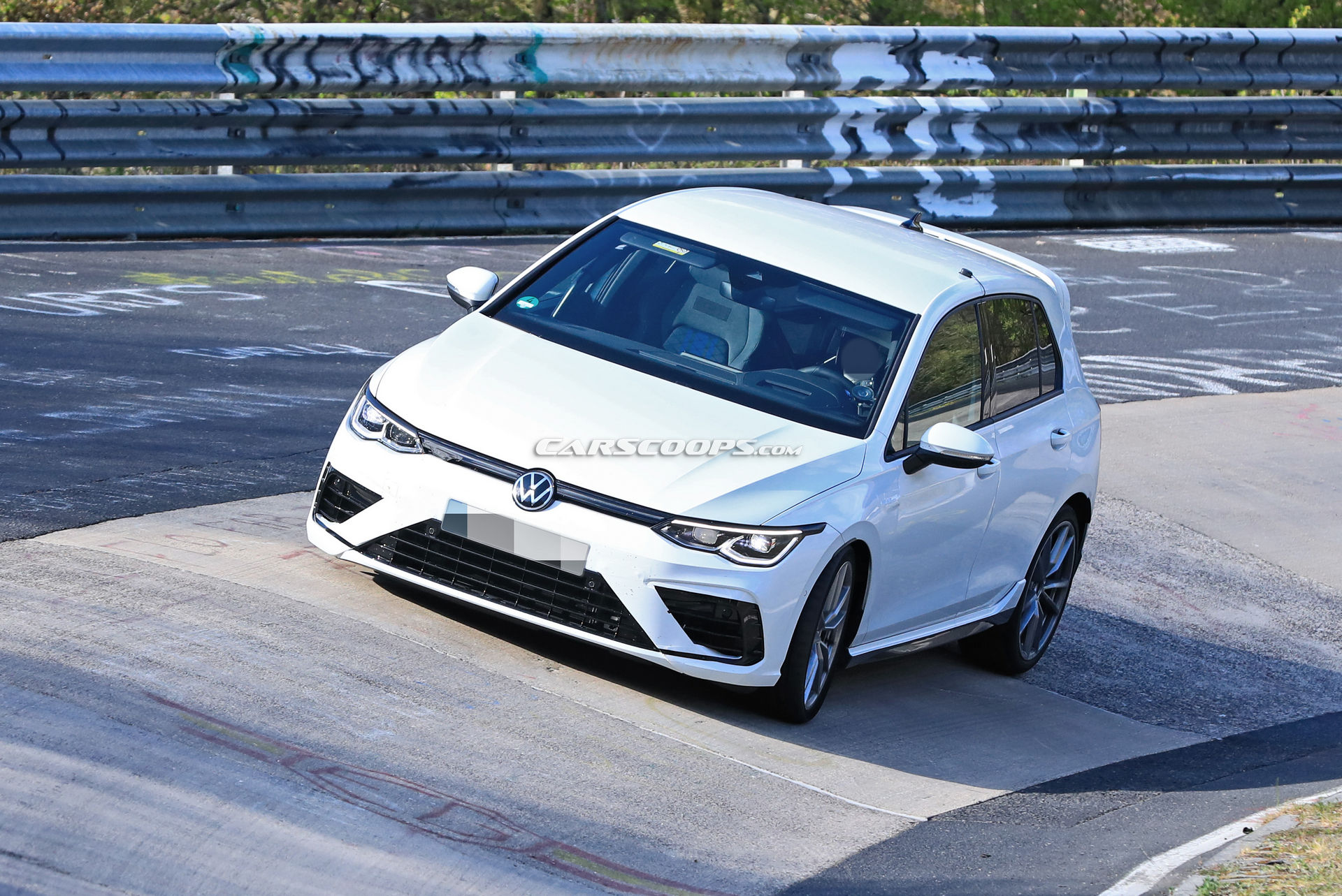 Undisguised 21 Vw Golf R Does Its Thing At The Nurburgring Carscoops