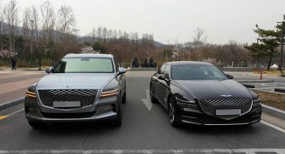 Family Picture: 2021 Genesis G80 Sedan Meets GV80 SUV | Carscoops