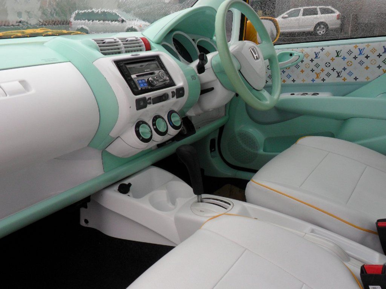 Custom car interior, Louis vuitton, Seat covers