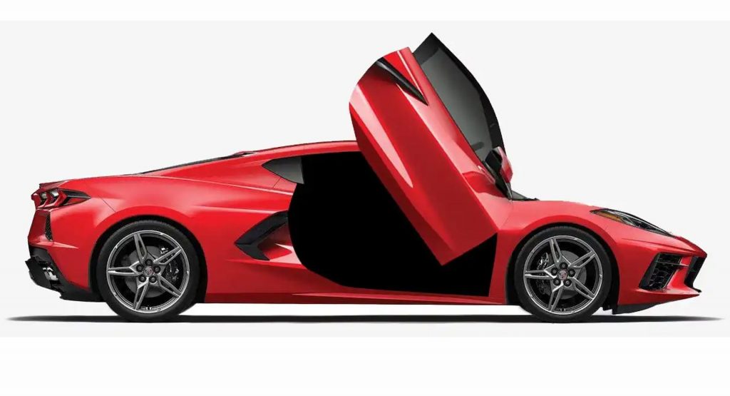  The Corvette C8’s Next Trick?  A Lamborghini Impersonation With Scissor Doors