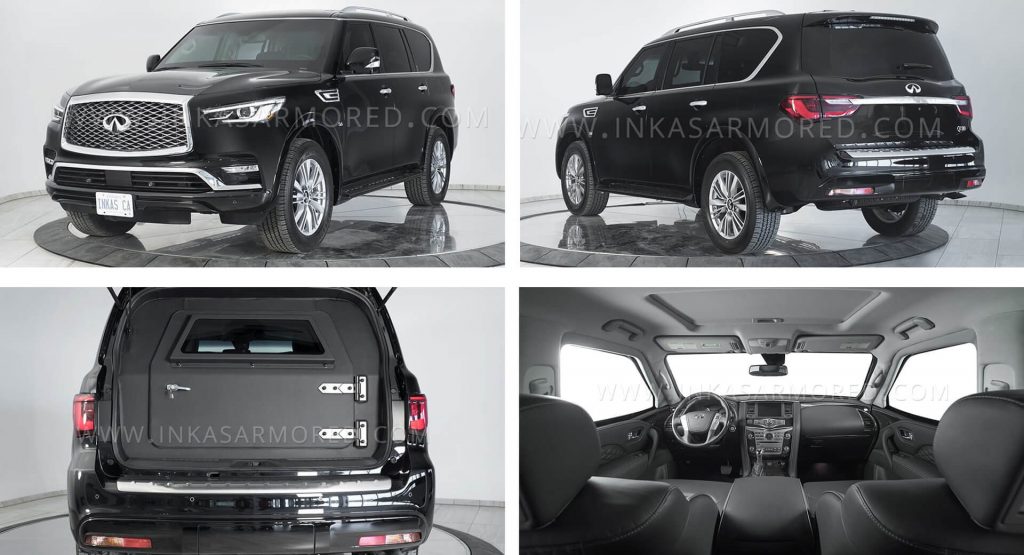  Armored 2020 Infiniti QX80 Gears Up To Withstand Assault Rifles And Grenades