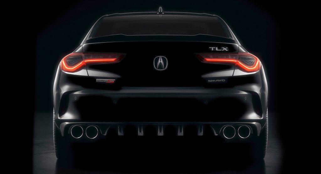 2021 acura tlx teased ahead of may 28 reveal, type s