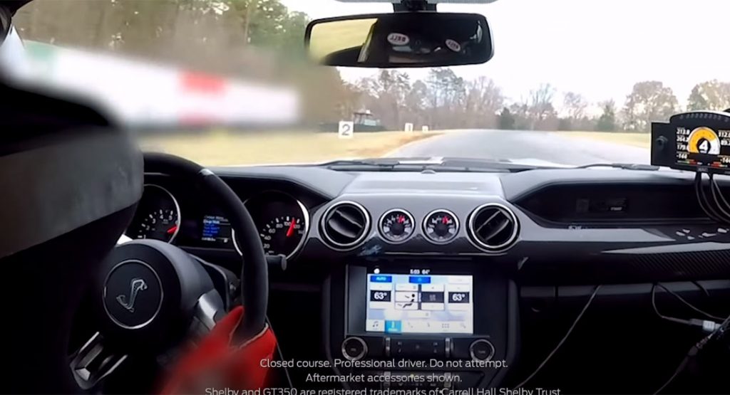  Watch A 2019 Ford Mustang Shelby GT350 Roars At Virginia International Raceway Hot Lap